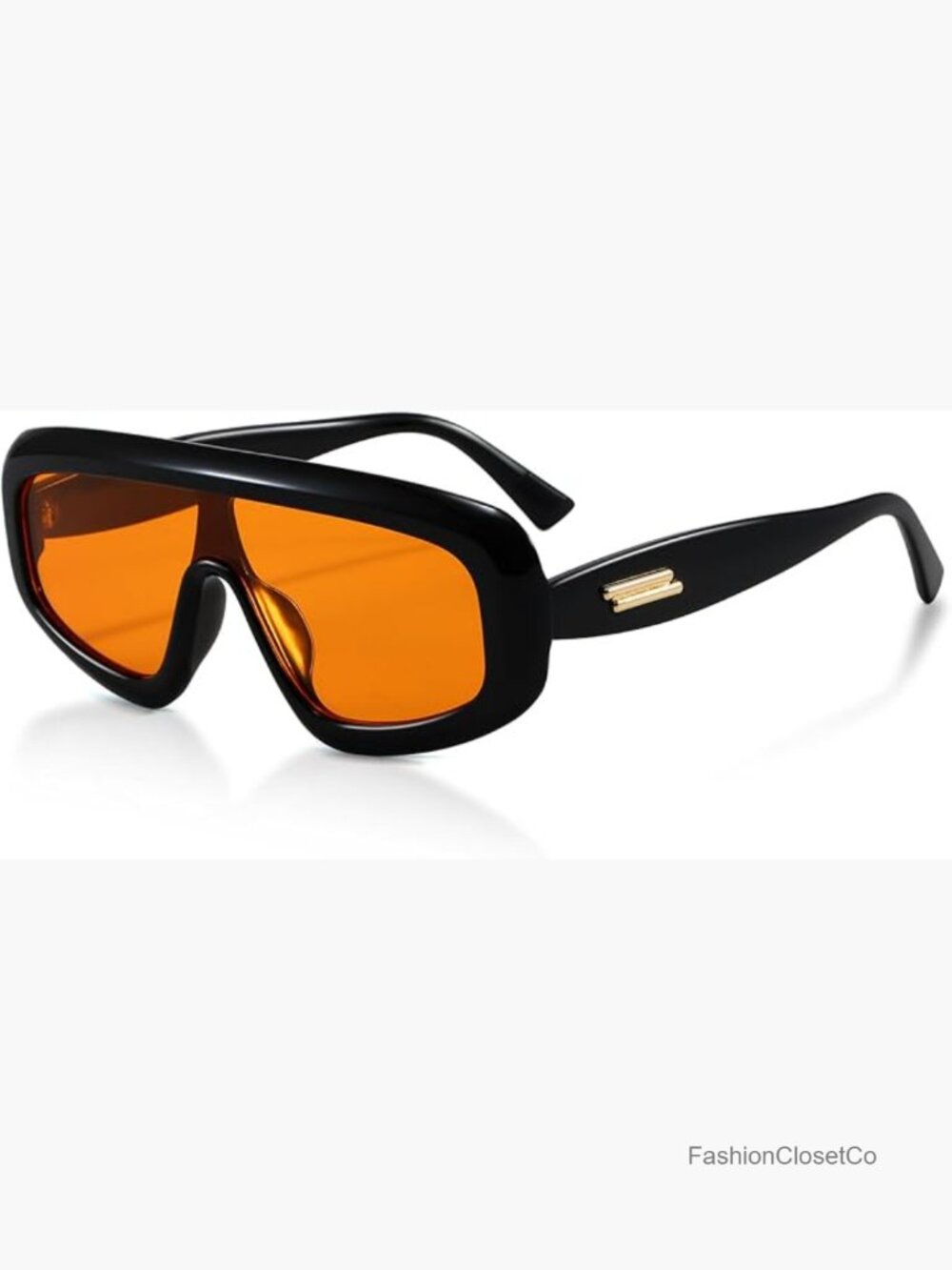Trendy Oversized Shield Sunglasses UV400 Retro Square Unisex - Picture 1 of 7